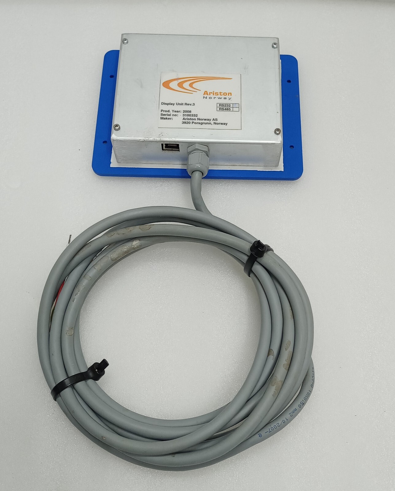 ARISTON Display Unit TDU Tank Monitoring Surveyor Systems REV 3.0