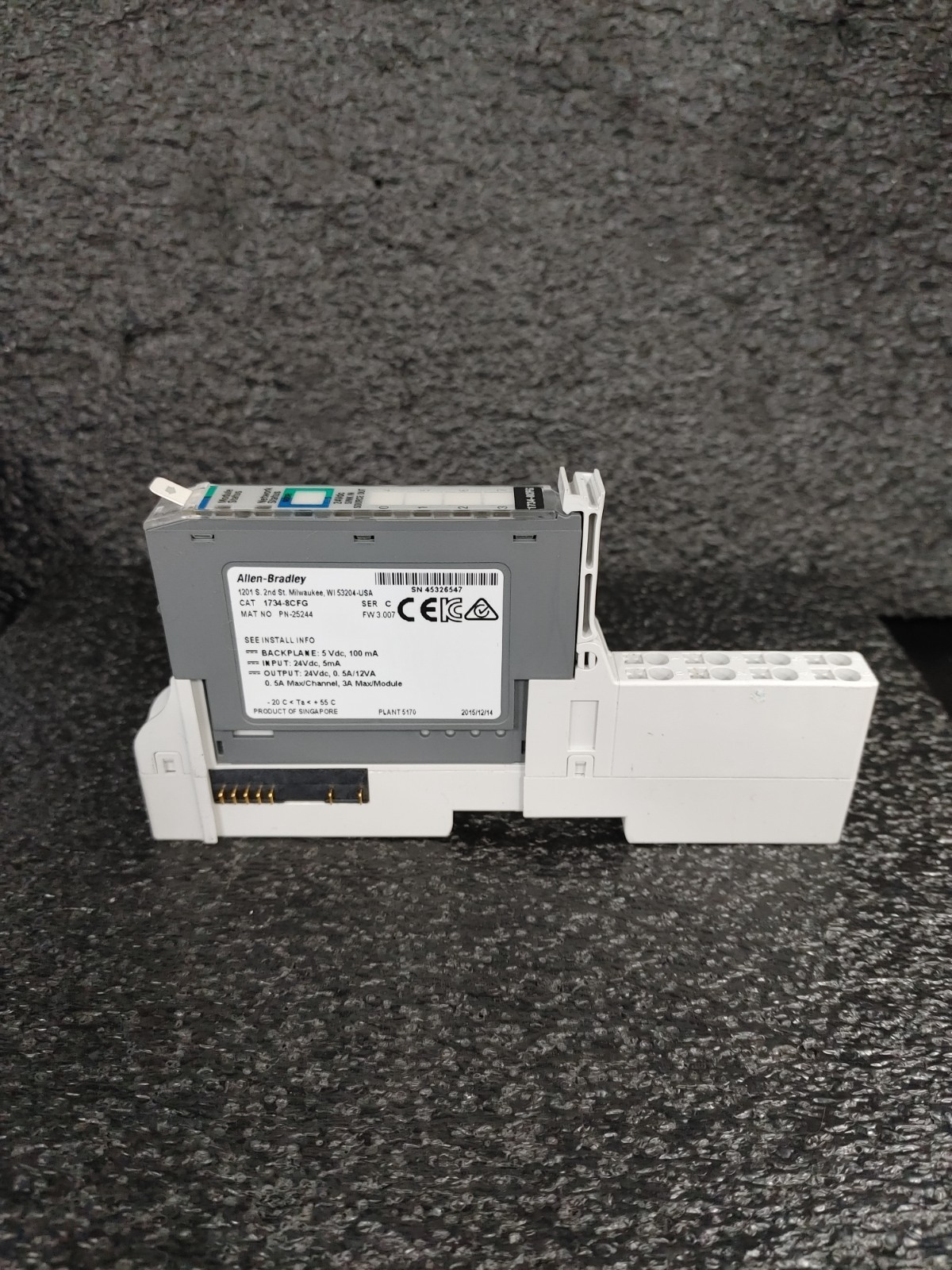 ALLEN BRADLEY 1734-8CFG POINT I/O 8 Point Combination Module with Terminal Base