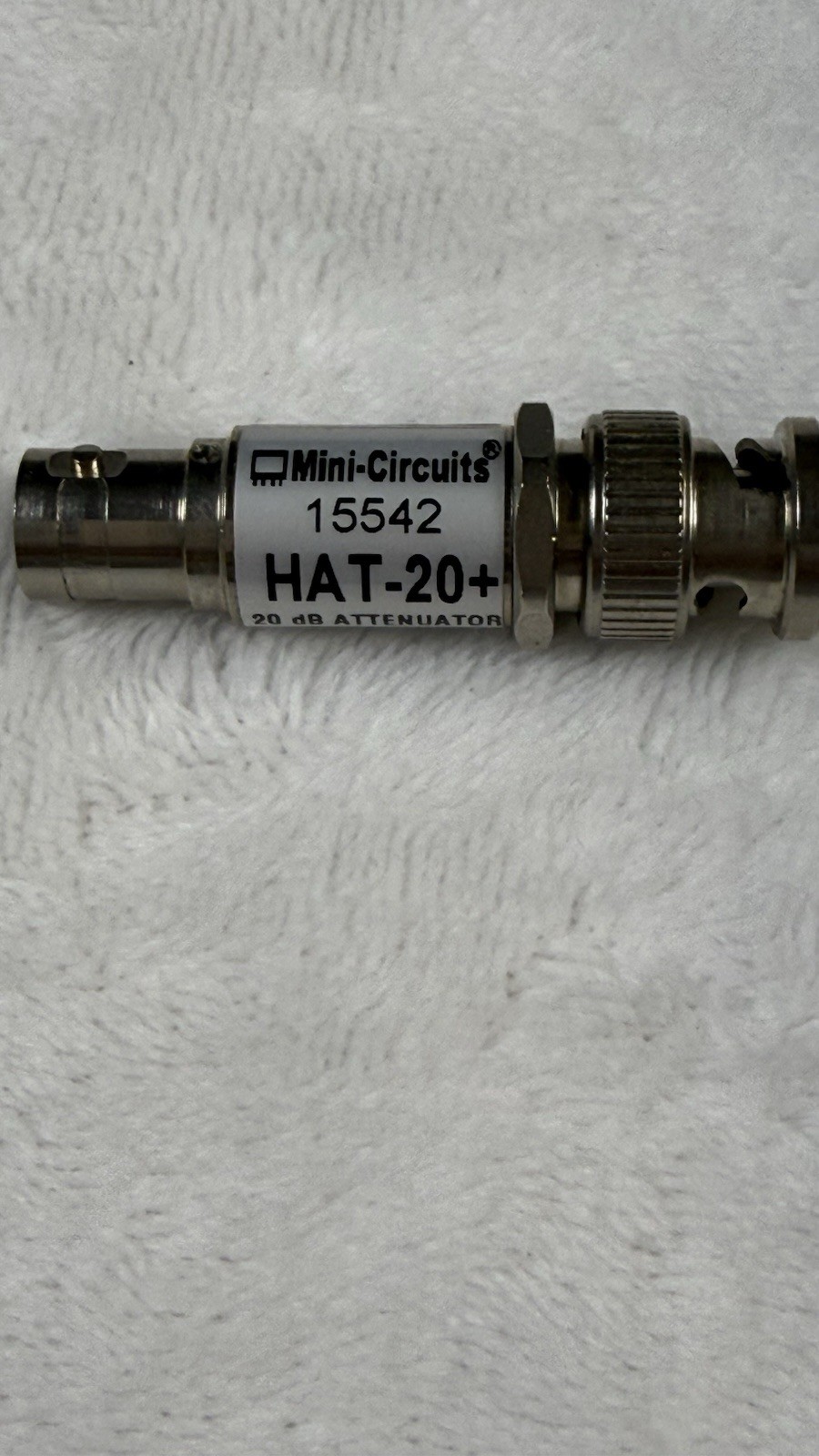 Mini-Circuits HAT-20+ 20dB Attenuator 50 Ohm DC-2GHz BNC RF Test Lab