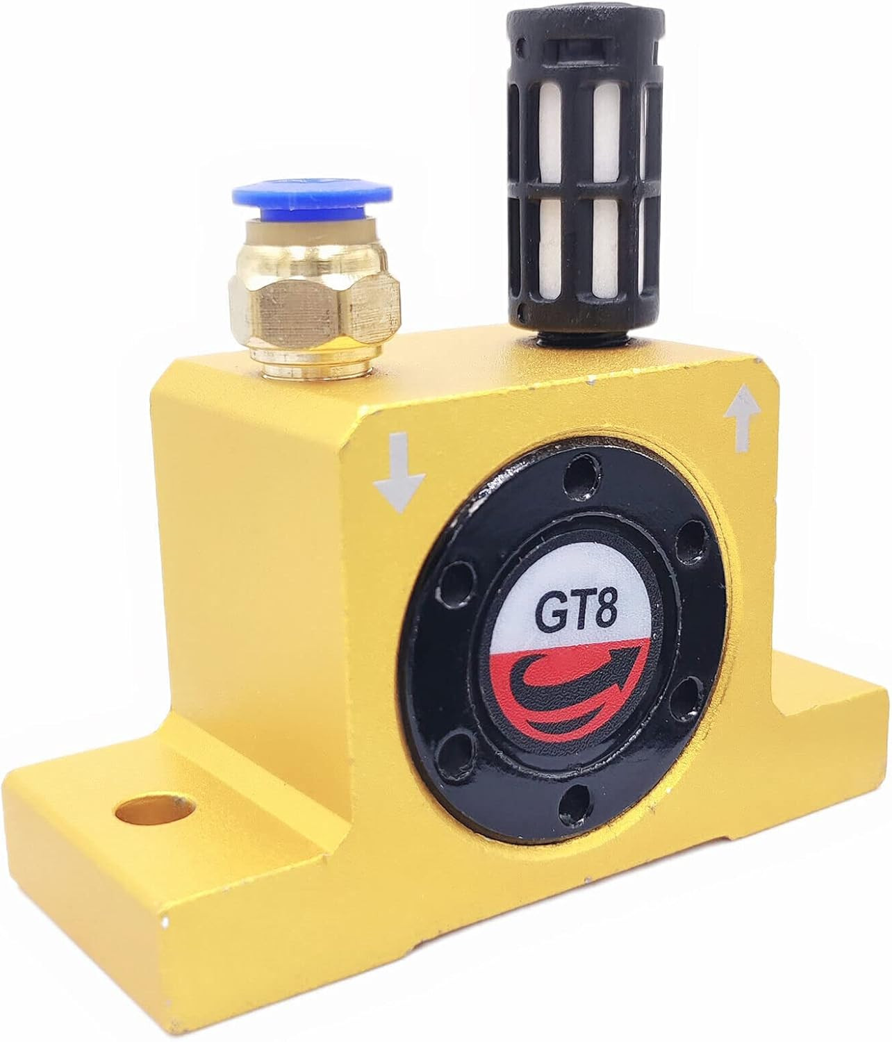 (2-Pieces) GT8 1/8” Pneumatic Turbine Vibrators, Silent Golden Industrial Turbi