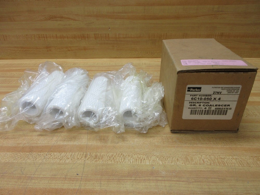 Parker 6C10-050 GR. 6 Coalescer Filter 6C10050 6C10-050X4 (Pack of 4)