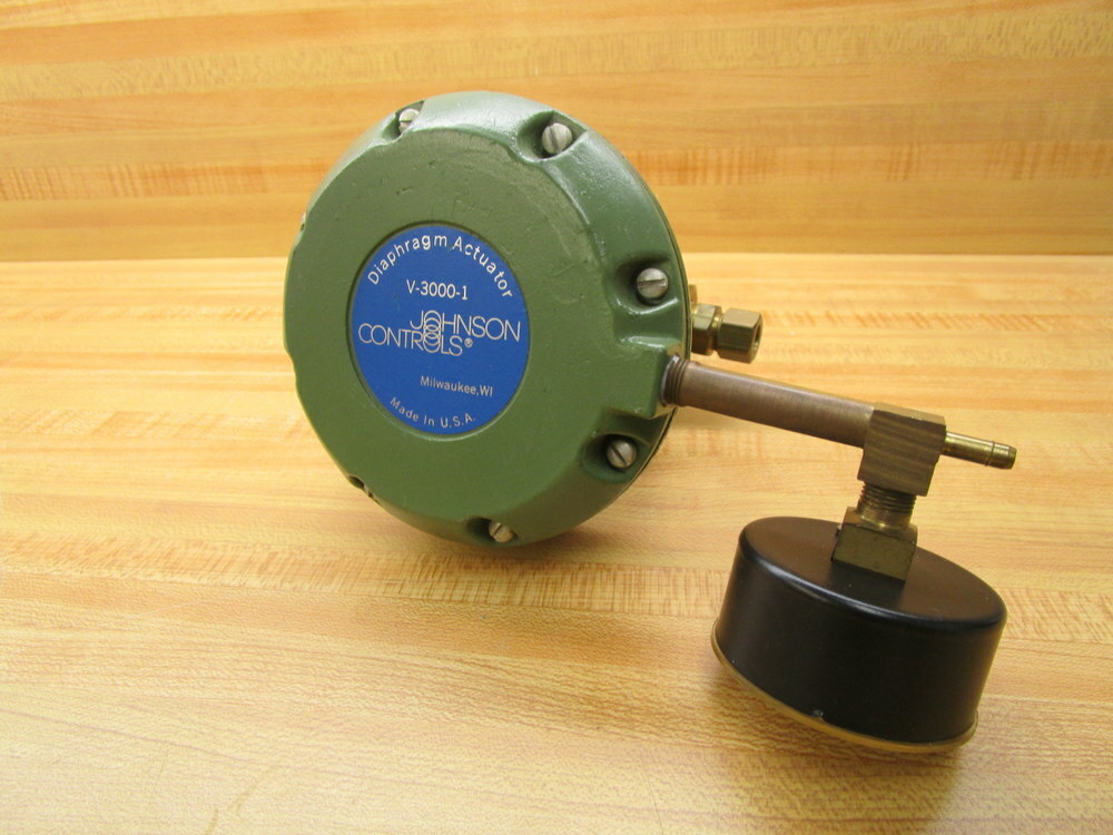 Johnson Controls V-3000-1 Diaphragm Actuator V30001 W/Gauge