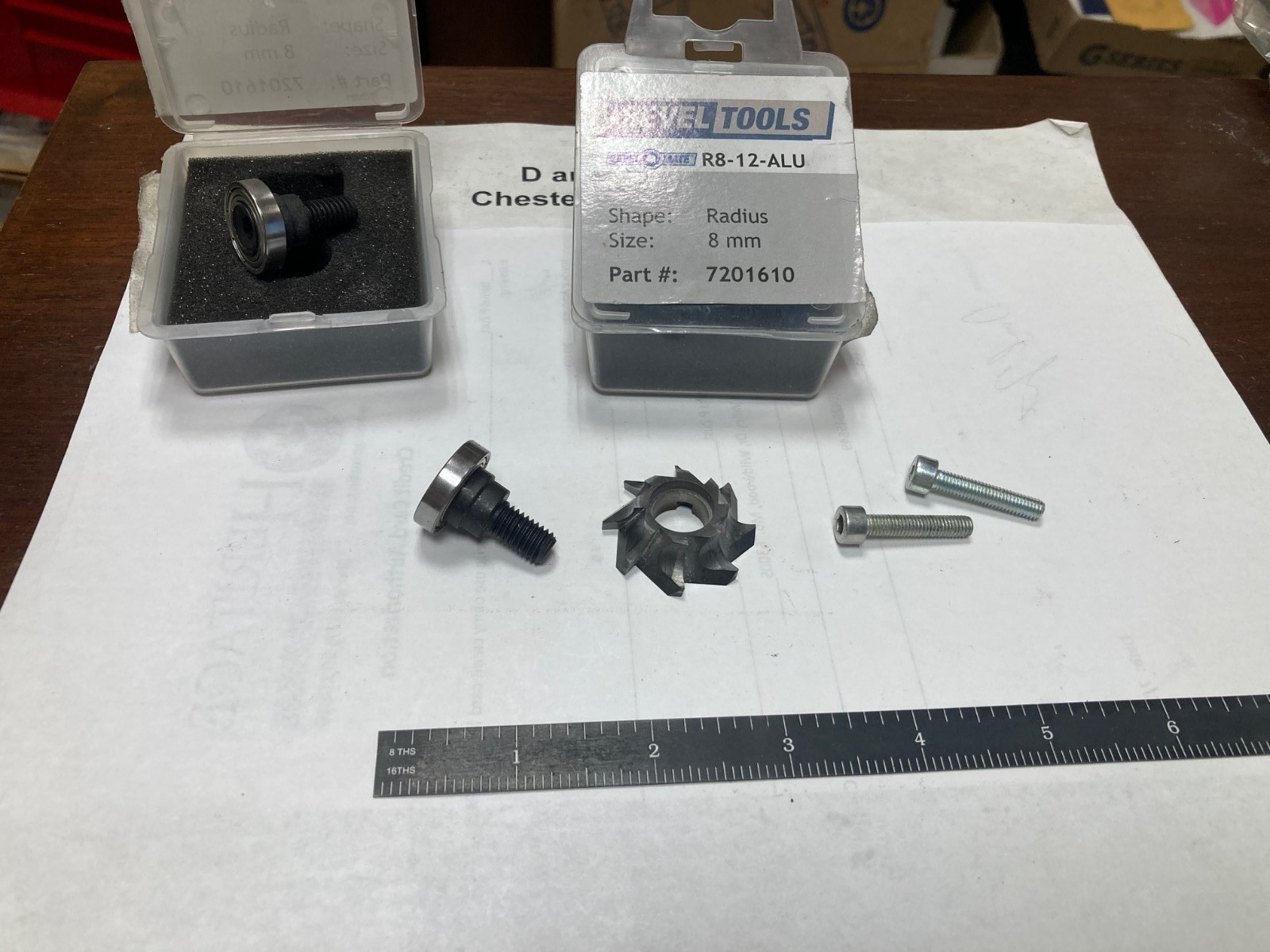 BEVEL MATE 1703/04 Ø33T9.5R6-8F, Carbide Radius Cutter