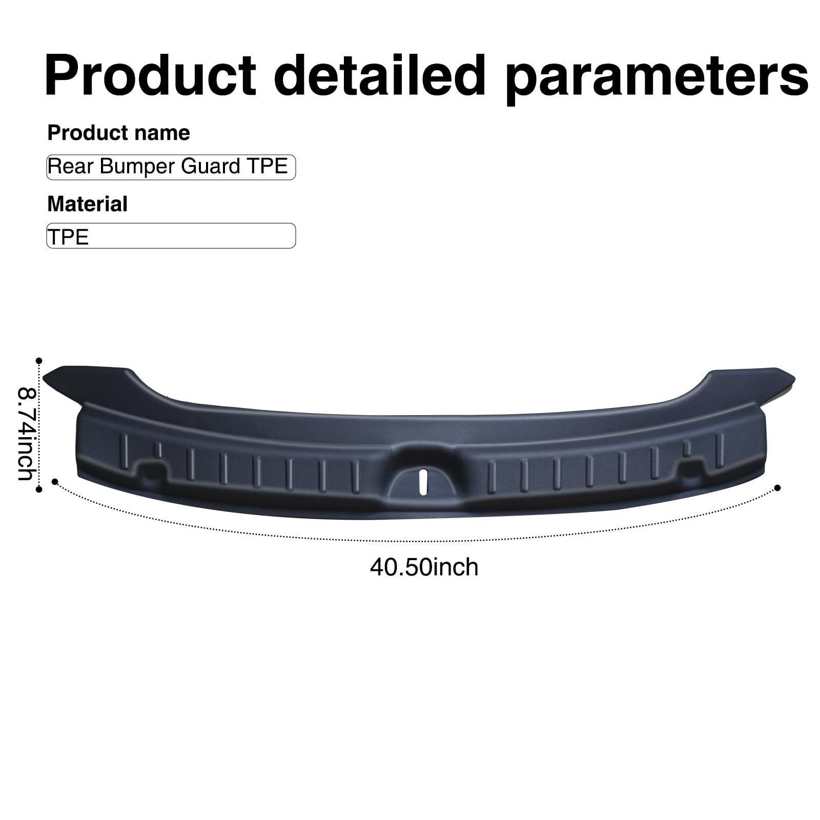 Rear Bumper Guard for Tesla Model Y Juniper 2025 2026, TPE Trunk Sill Protect…