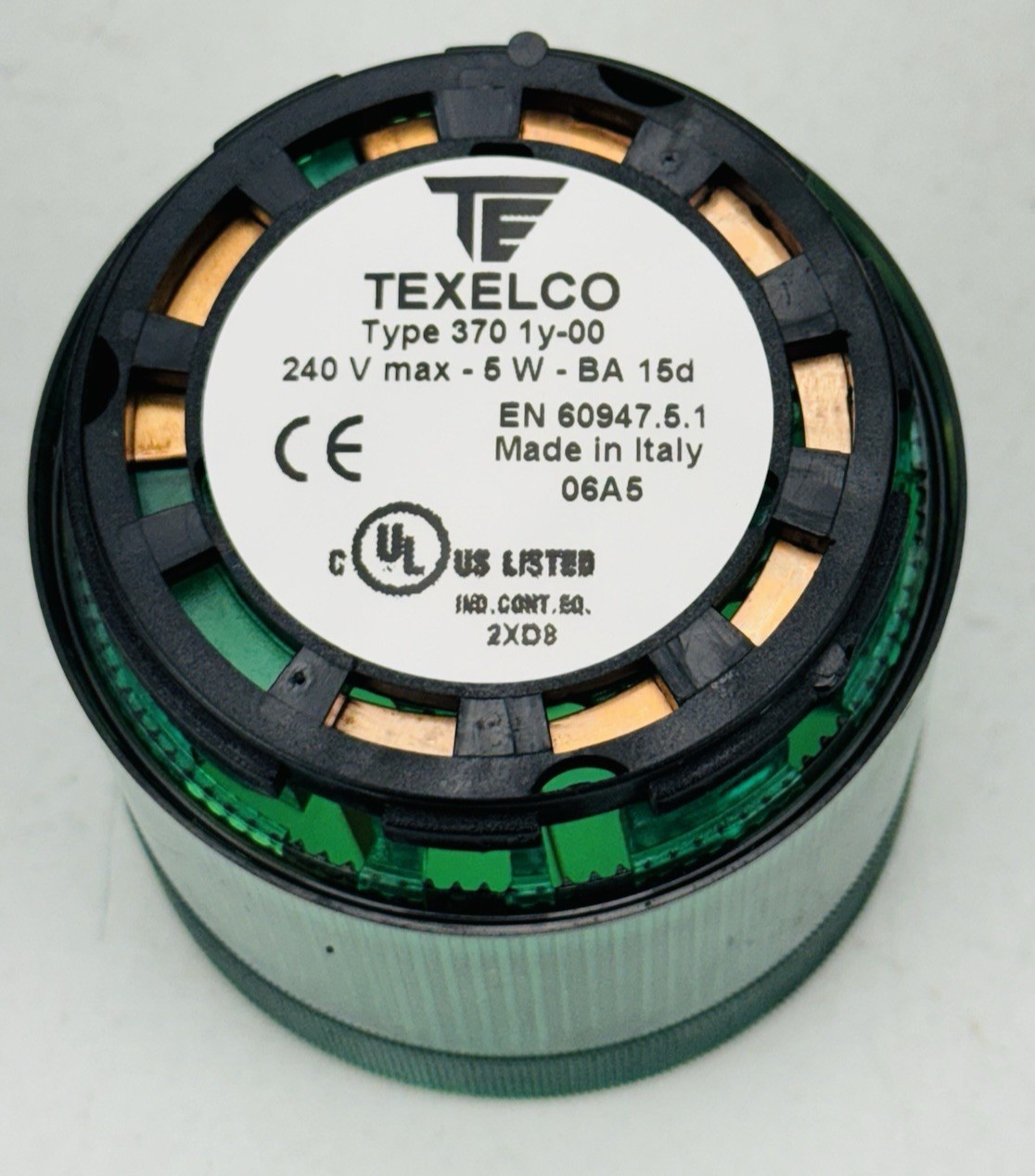 Texelco Type 370 1Y-00 Stack Light Green 240V 5W *WARRANTY*