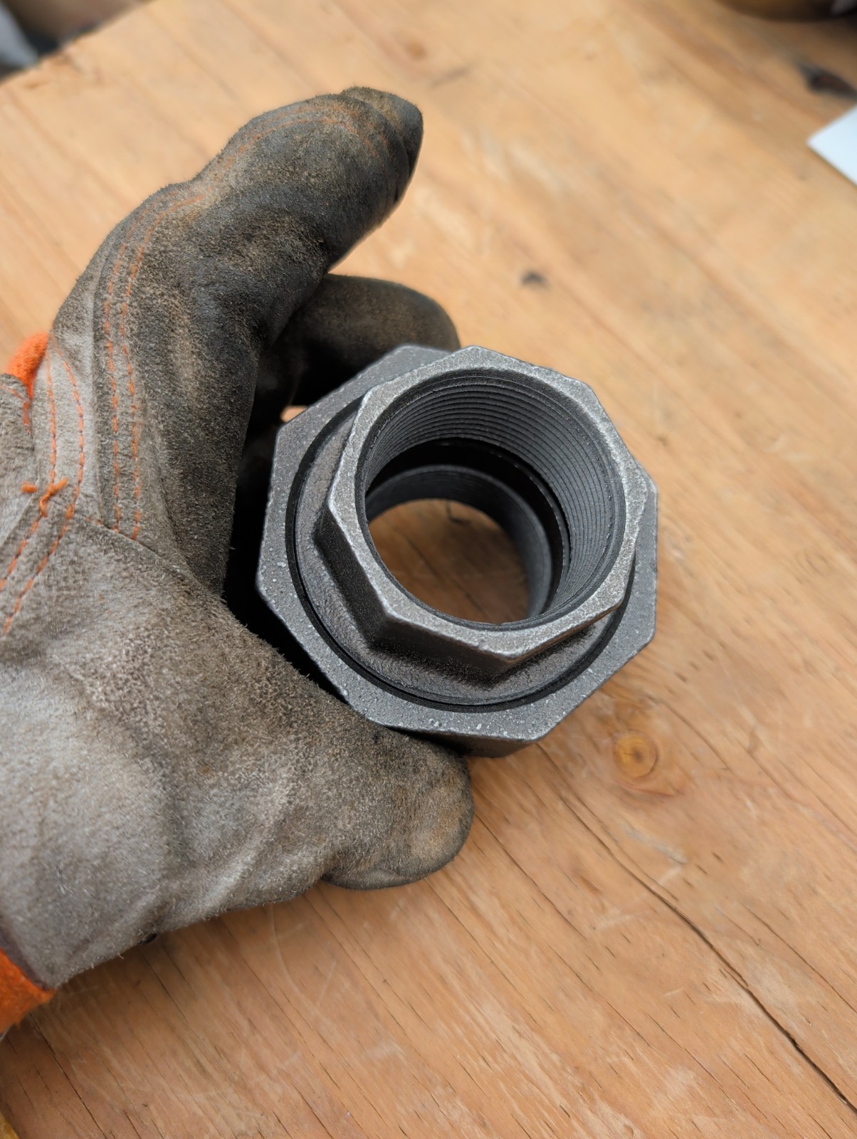 MALLEABLE IRON BLACK PIPE UNION, SIZE 1-1/2″ , CLASS 150 2 Pack