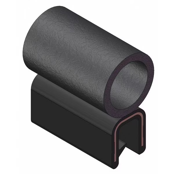Trim-Lok 3100B3x1/4C-25 Edge Grip Seal, Epdm, 25 Ft Length, 0.375 In Overall