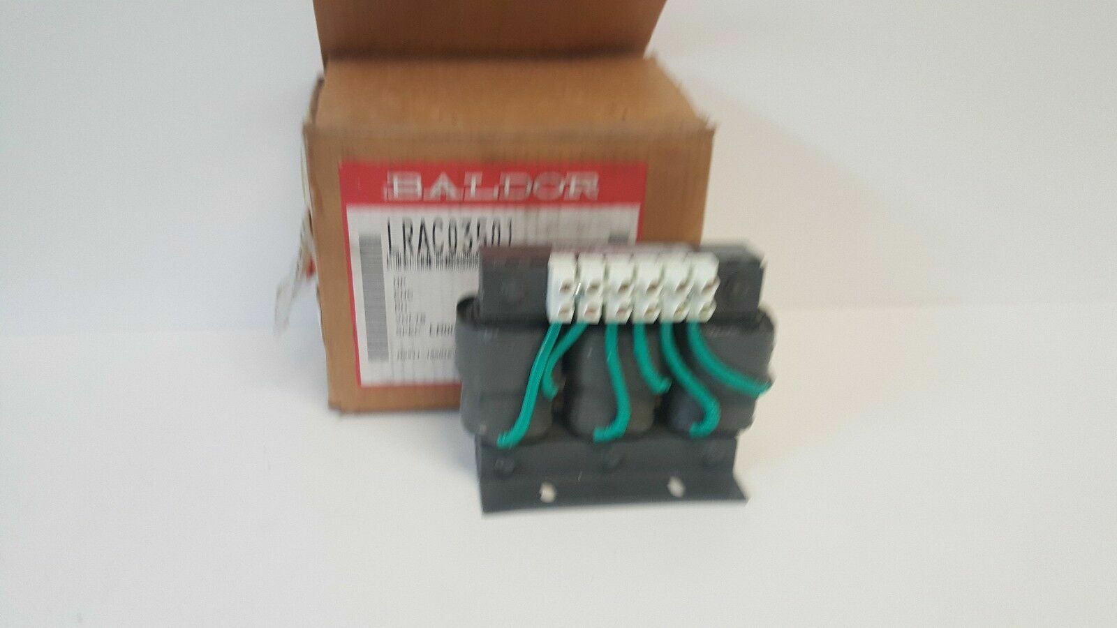 NEW IN BOX! BALDOR 35A 0.4MH THREE PHASE LINE REACTOR LRAC03501