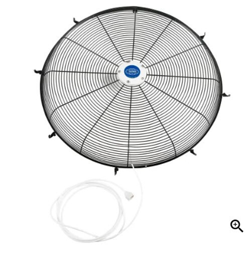 Global Industrial Front Fan Grille w/Misting Feature For 24″ Pedestal and Wall