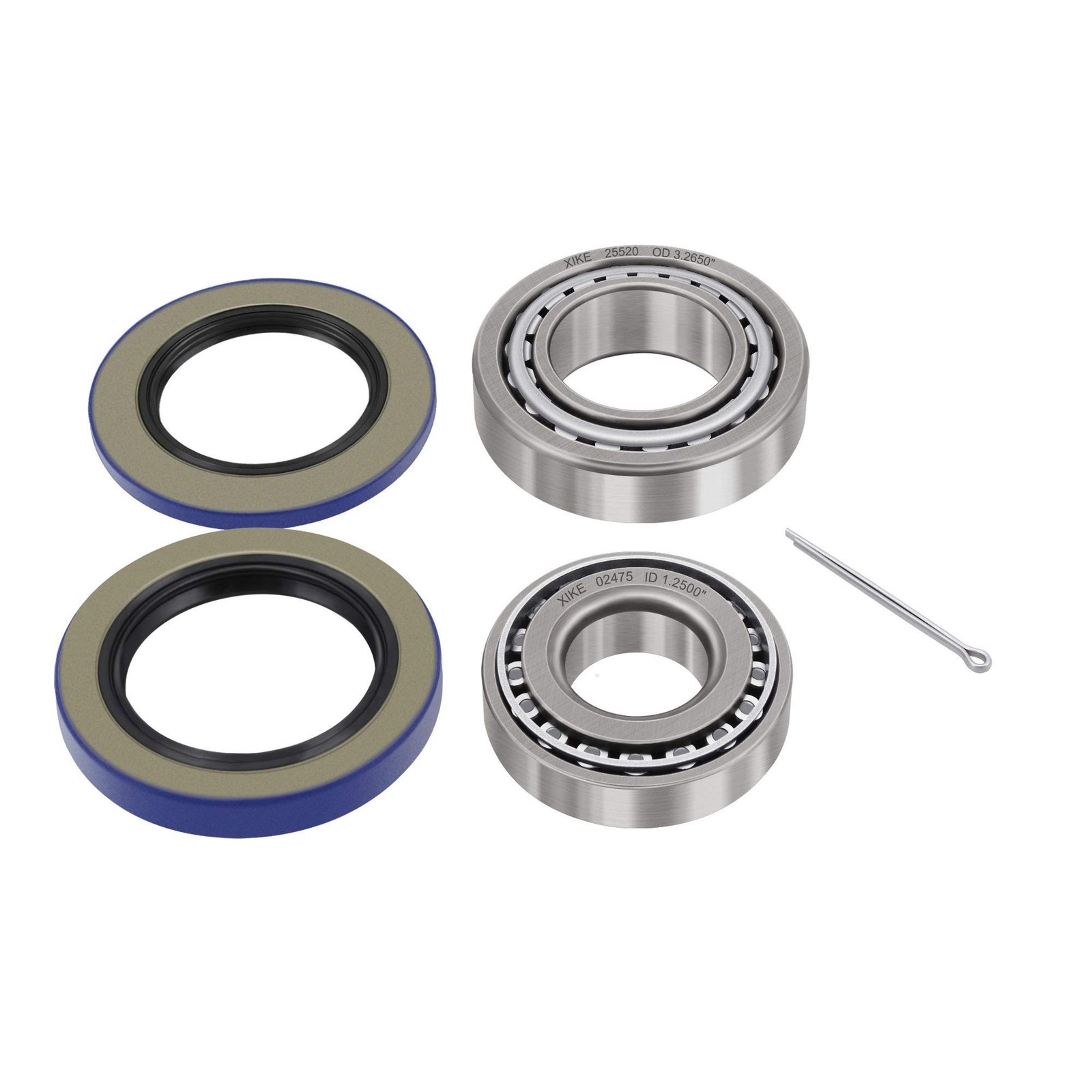 XiKe 1 Set Fits 8,000 lb Axles Trailer Wheel Hub Kit, Include 25580/25520 ᦀ