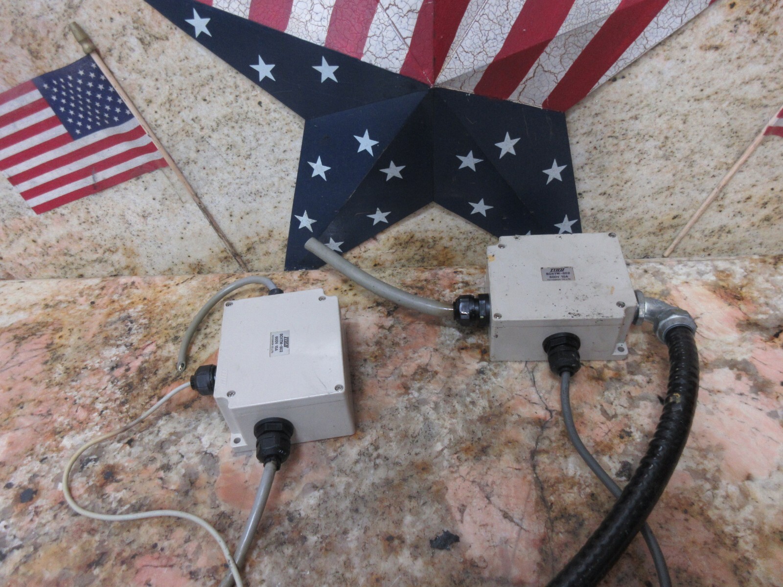 TOYOGIKEN TOGI POWER BOXTM-802 600V CNC TERMINAL JUNCTION BOX LOT OF 2 PIECES
