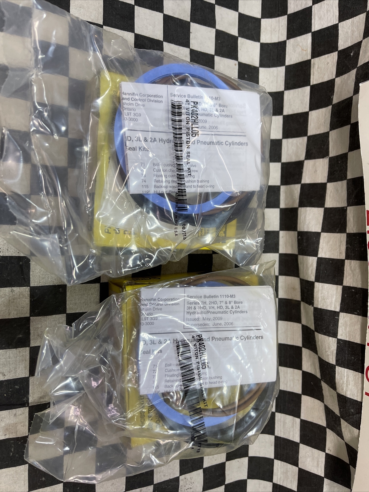 PARKER PK402HLL05, 2HL, 3LL, VHL Series Piston Seal, LOT OF 2, SHIPSAMEDAY#144P1