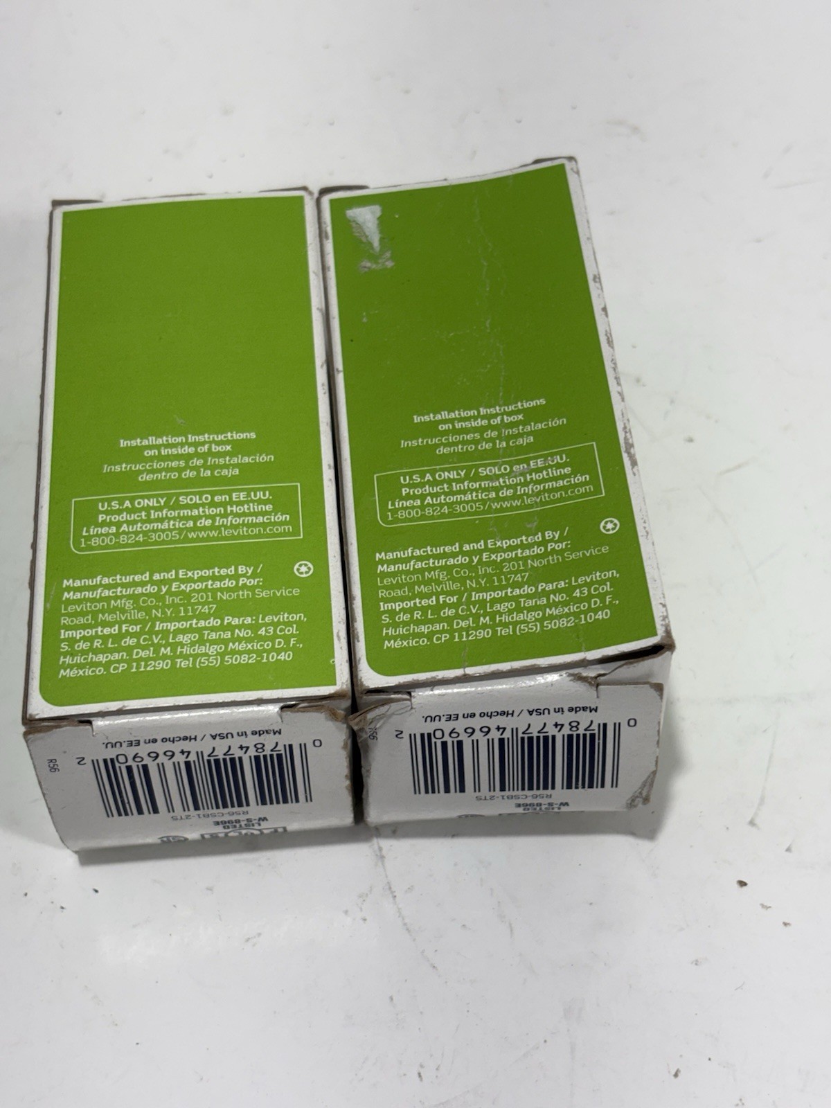 LOT OF (2) NEW OLD STOCK! LEVITON 20A 120/277V TOGGLE SWITCHES CSB1