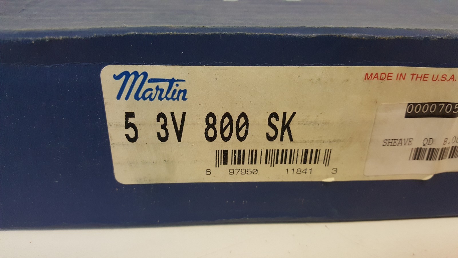 NEW IN BOX! MARTIN CONVENTIONAL TB SHEAVE 5-3V-800-SK