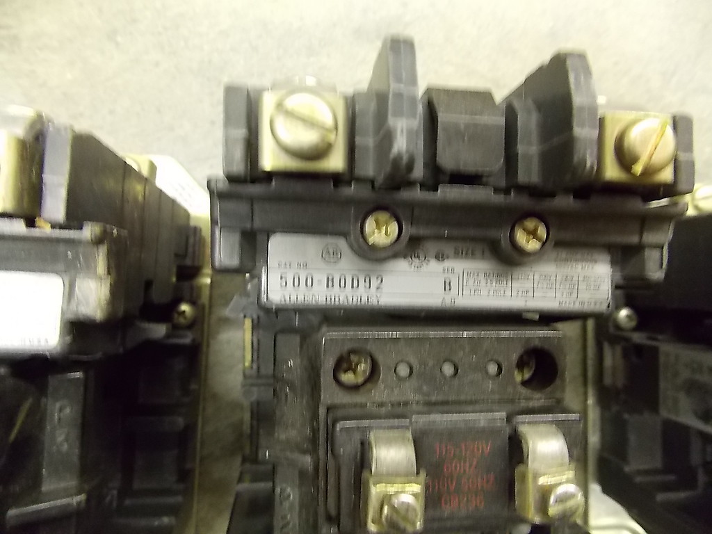 5 ALLEN BRADLEY 500-BOD92 Series B Motor Contactors NEMA Sz 1