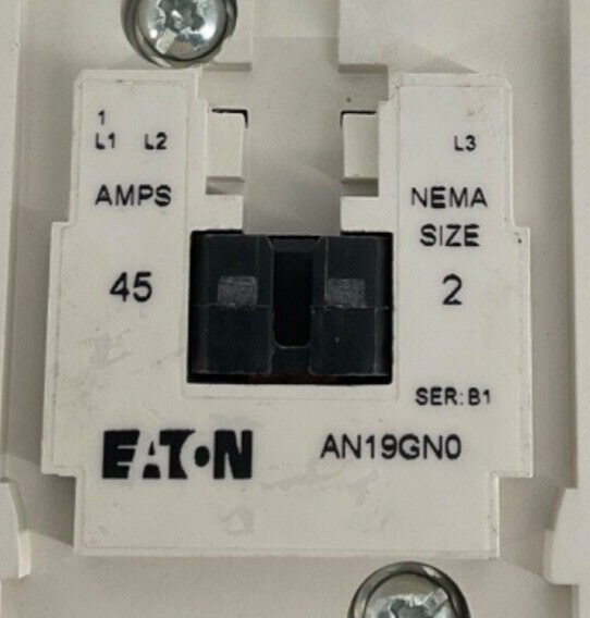 NEW EATON AN19GN0T5E005 STARTER FVNR SZ2 SS OVERLD 1-5A 24/60 COIL 1NO AUX