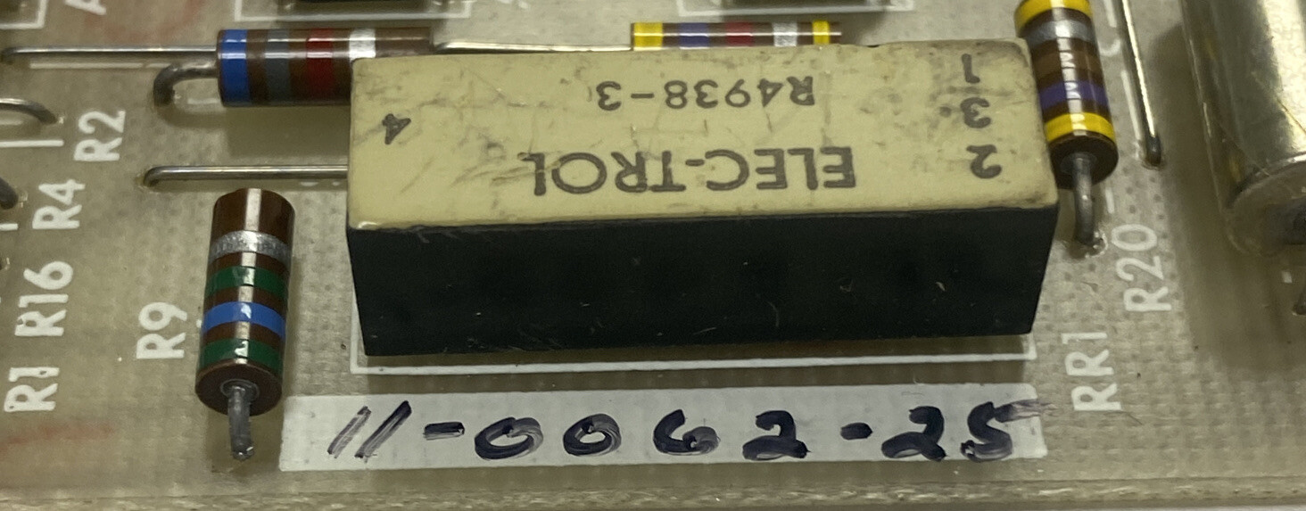 GETTYS,11-0062-25,TACH COMP BOARD