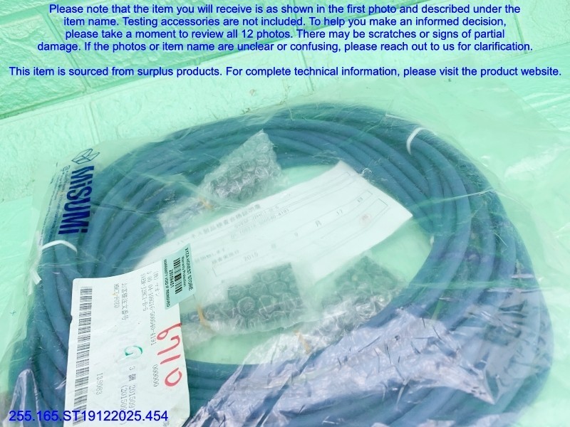 MISUMI SVEM-J2HC1-B-5 Encoder Cable as in photos, sn:9451, DHL