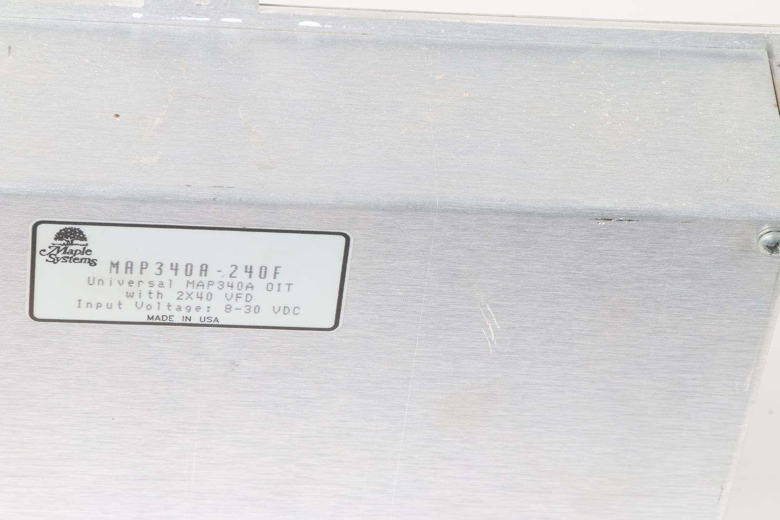 Maple MAP340A-240F Operator Interface Display, 2×40 VFD