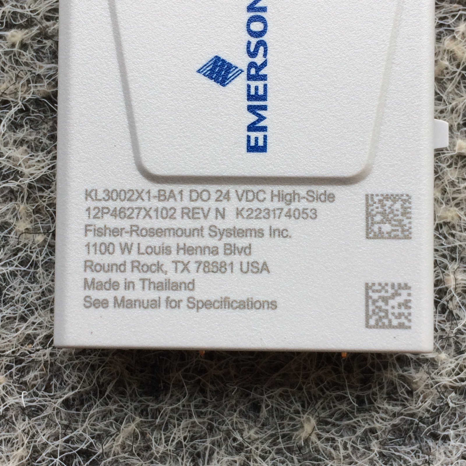 NOS EMERSON DELTAV KL3002X1-BA1 DO 24 VDC HIGH-SIDE CHARMS 12P4627 SE4302T01