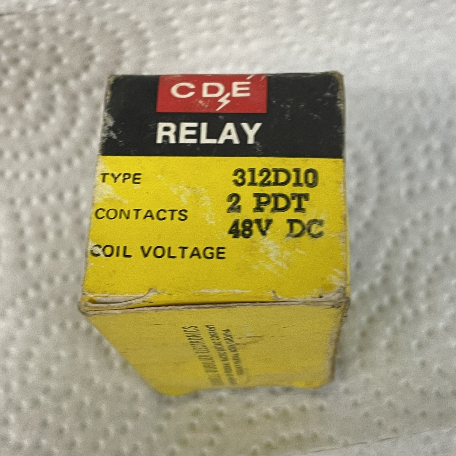CORNELL DUBILIER ELECTRONICS 312D10 110VAC
