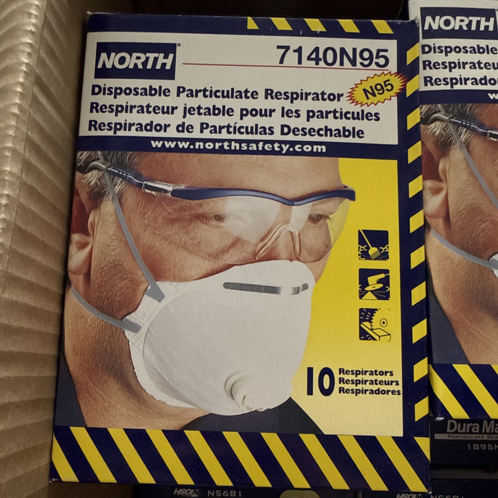 Lot Of 80 New North 7140N95 Disposable Particulate Respirators N95