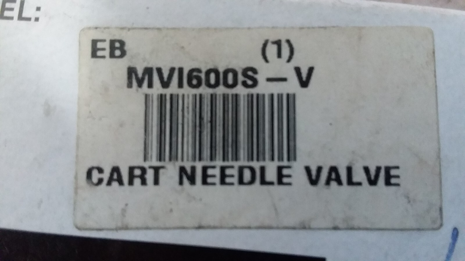 PARKER HYDRAULIC MVI600S-V CARTRIDGE NEEDLE VALVE NIB