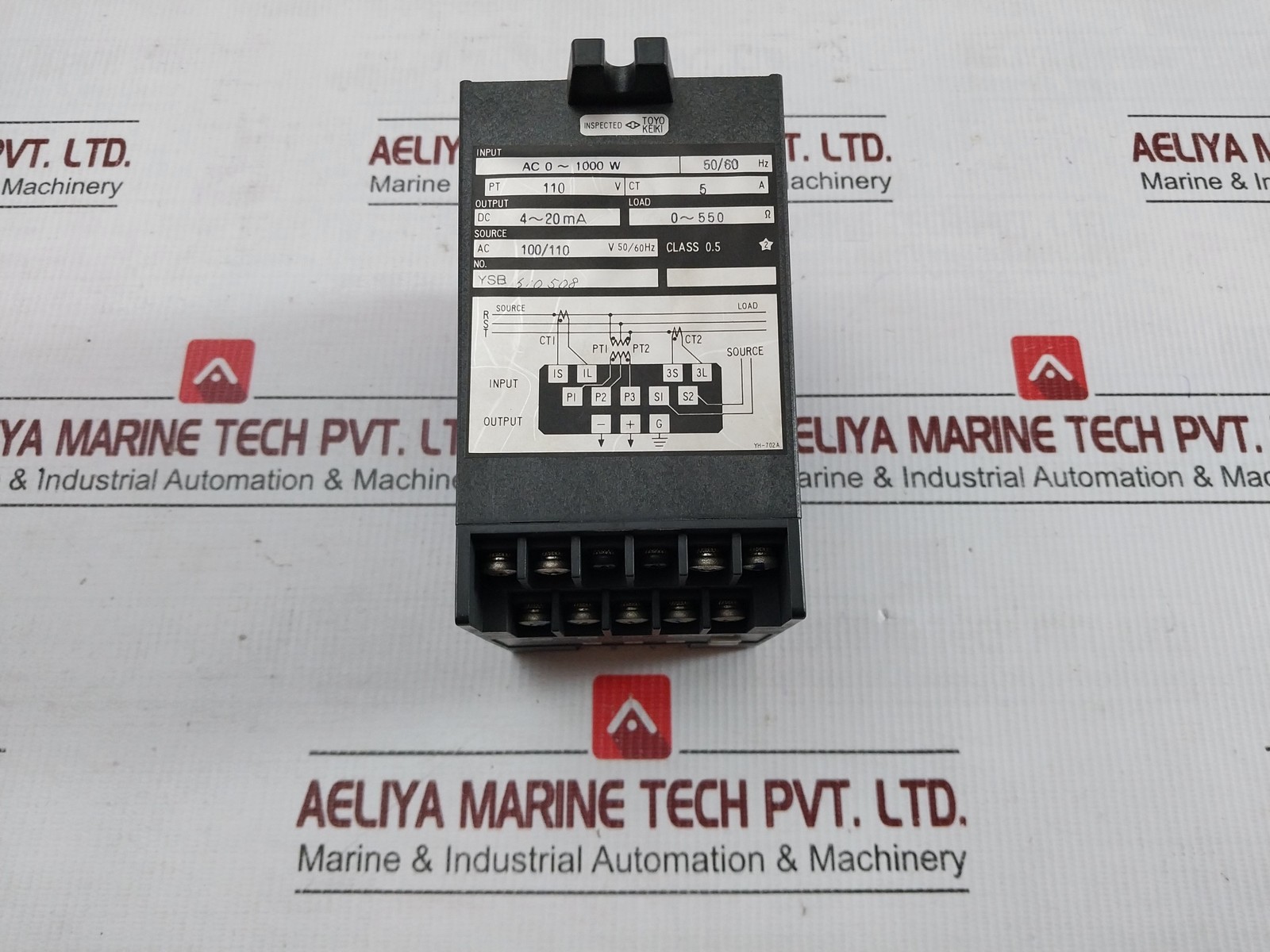 Toyo Keiki EGM-23 3-Phase Watt Transducer 110V AC 50/60 Hz