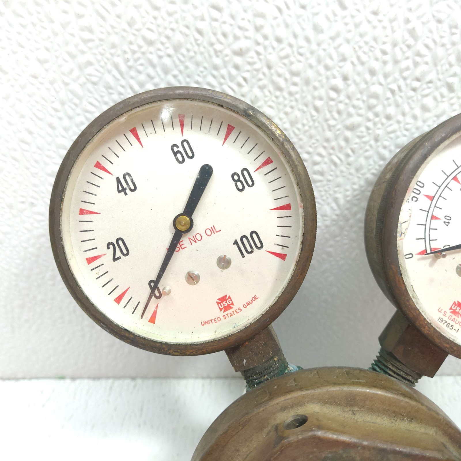 VTG. USG U.S. GUAGE CO. OXYGEN REGULATOR MEDIUM DUTY Welding Cutting USA MADE