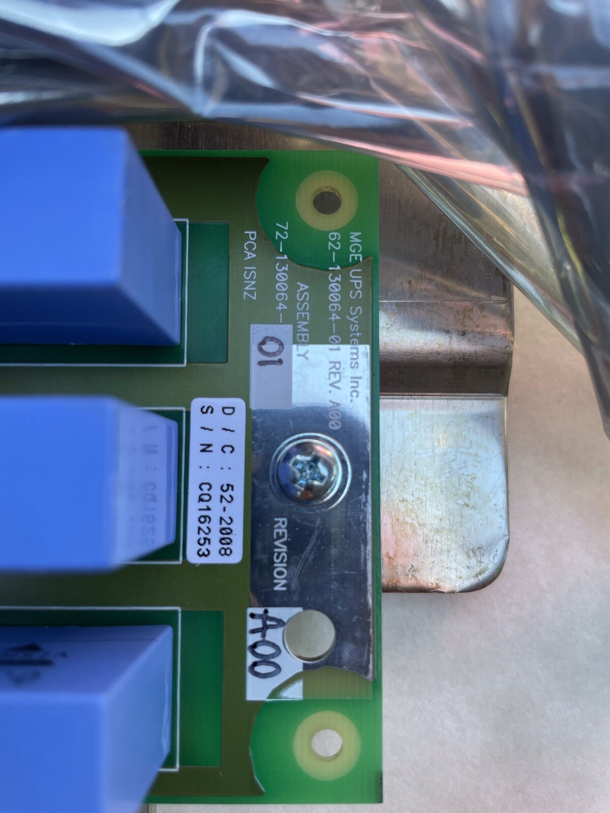 MGE UPS Inverter 72-130073-03 Rev. A02 Used