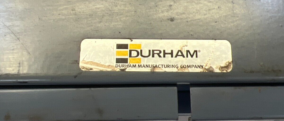 DURHAM GRAY COLD ROLLED STEEL STORAGE 18 DRAWER 21 DIVIDERS