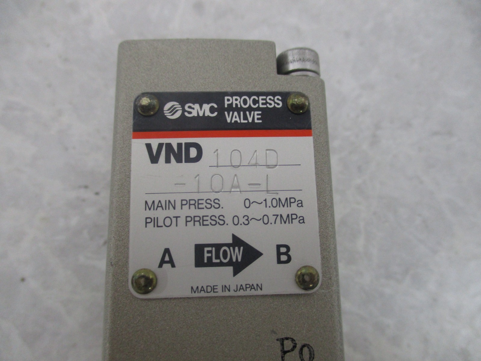SMC VND104D-10A-L TWO PORT STEAM VALVE, XA0615