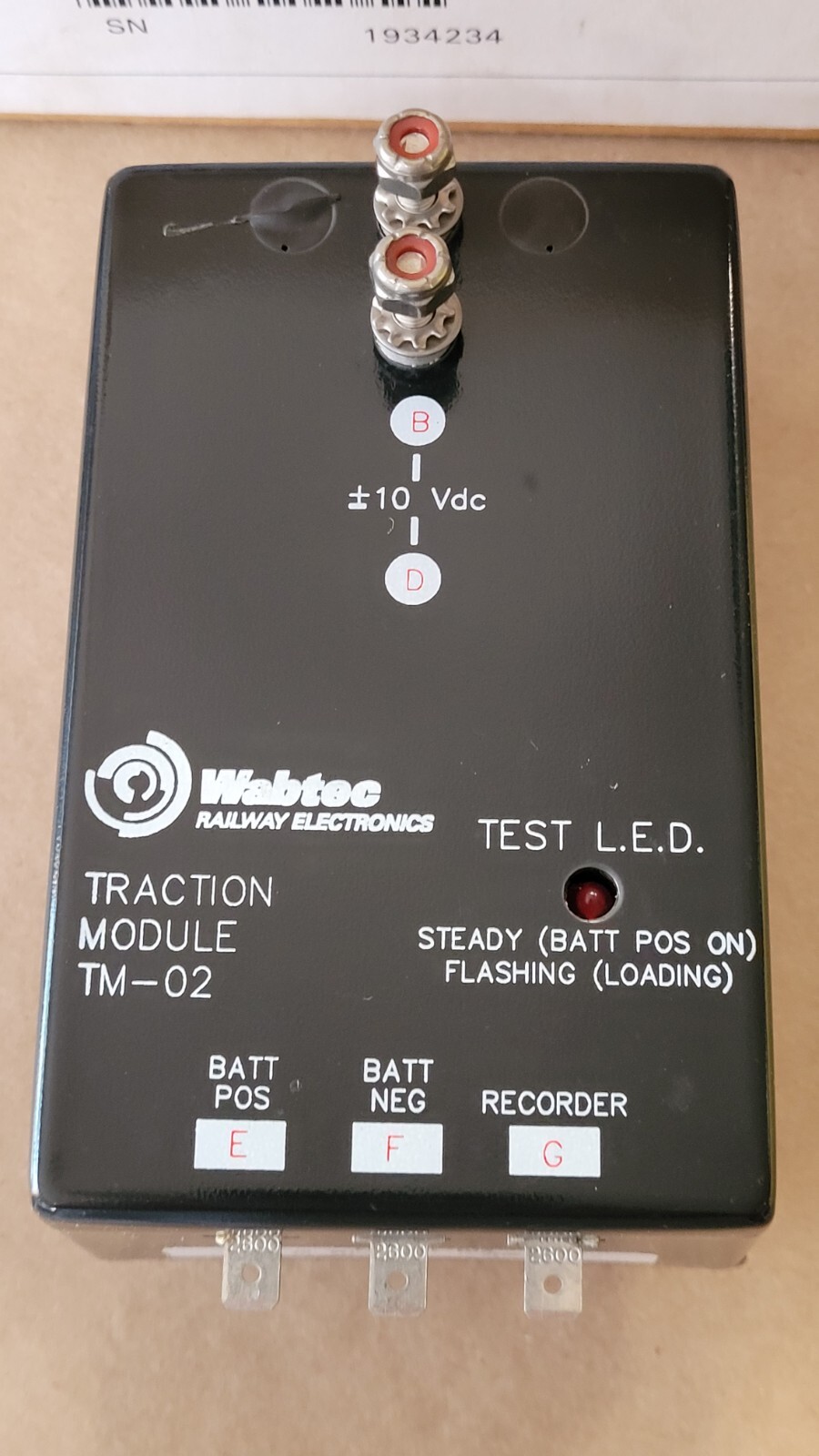 Wabtec TM-02 18304P Traction Module