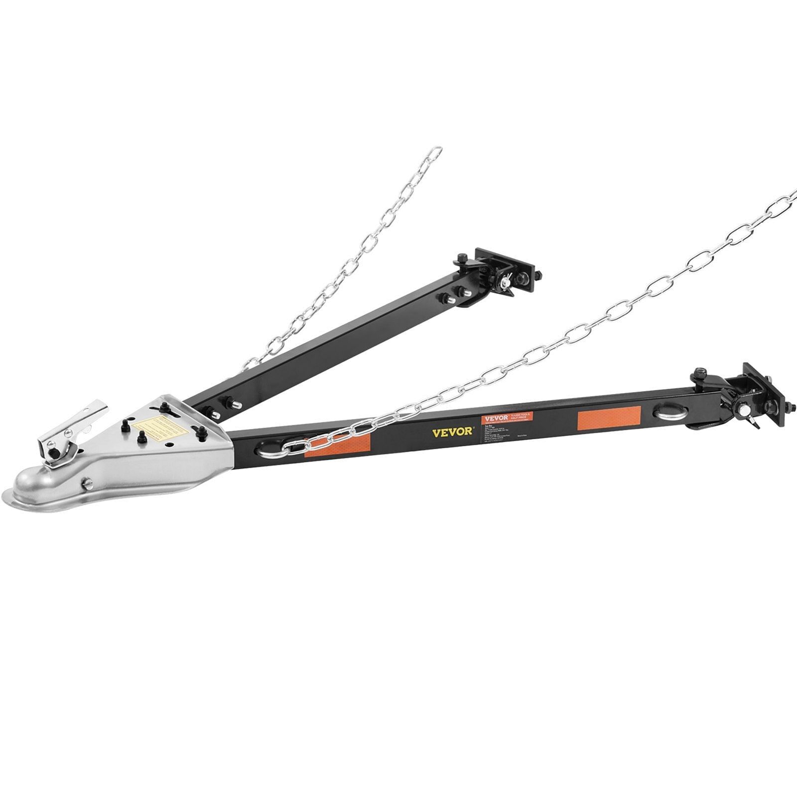 Tow Bar, 5500 lbs Towing Capacity with Chains, Powder-Coating Alloy Steel Bumper