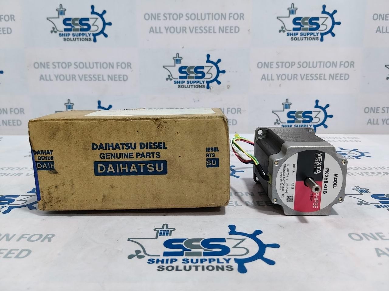 Daihatsu PK268-01B OMD Vexta Stepping Motor Assy 2-Phase 1.8°/Step DC 1A 8.6Ω