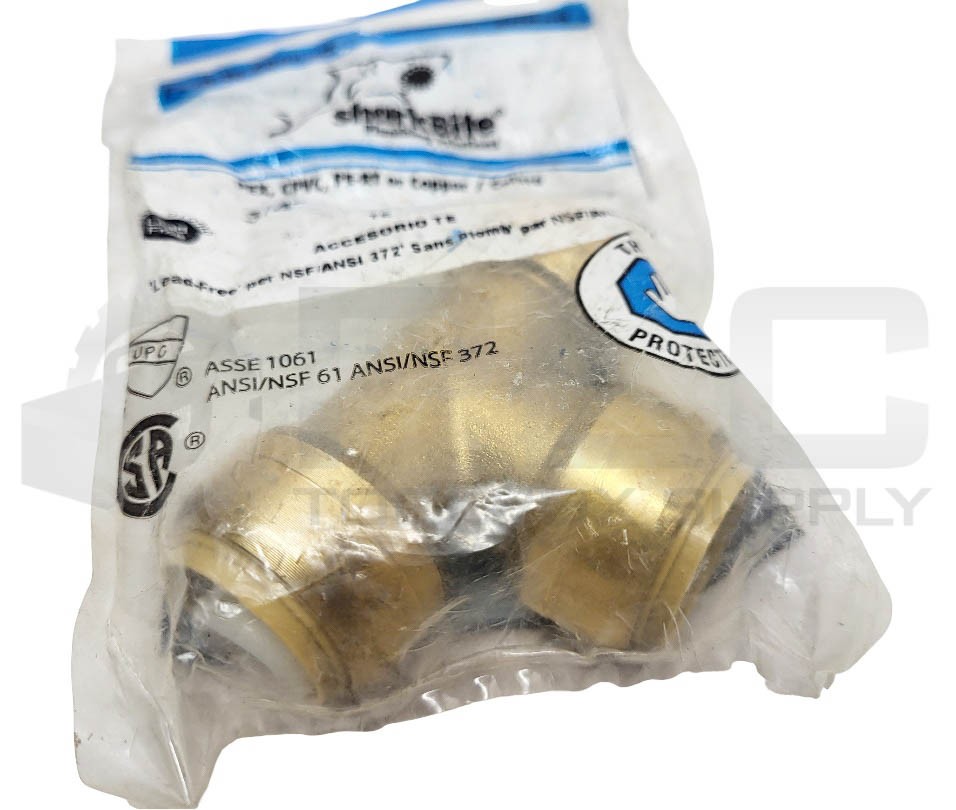 LOT OF 3 NEW SEALED SHARKBITE U370LFA TEE 3/4” X 3/4” X 3/4”