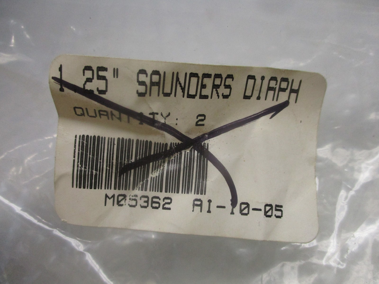 SAUNDERS M05362 1.25″ DIAPHRAGM LOT OF 2 NSNP