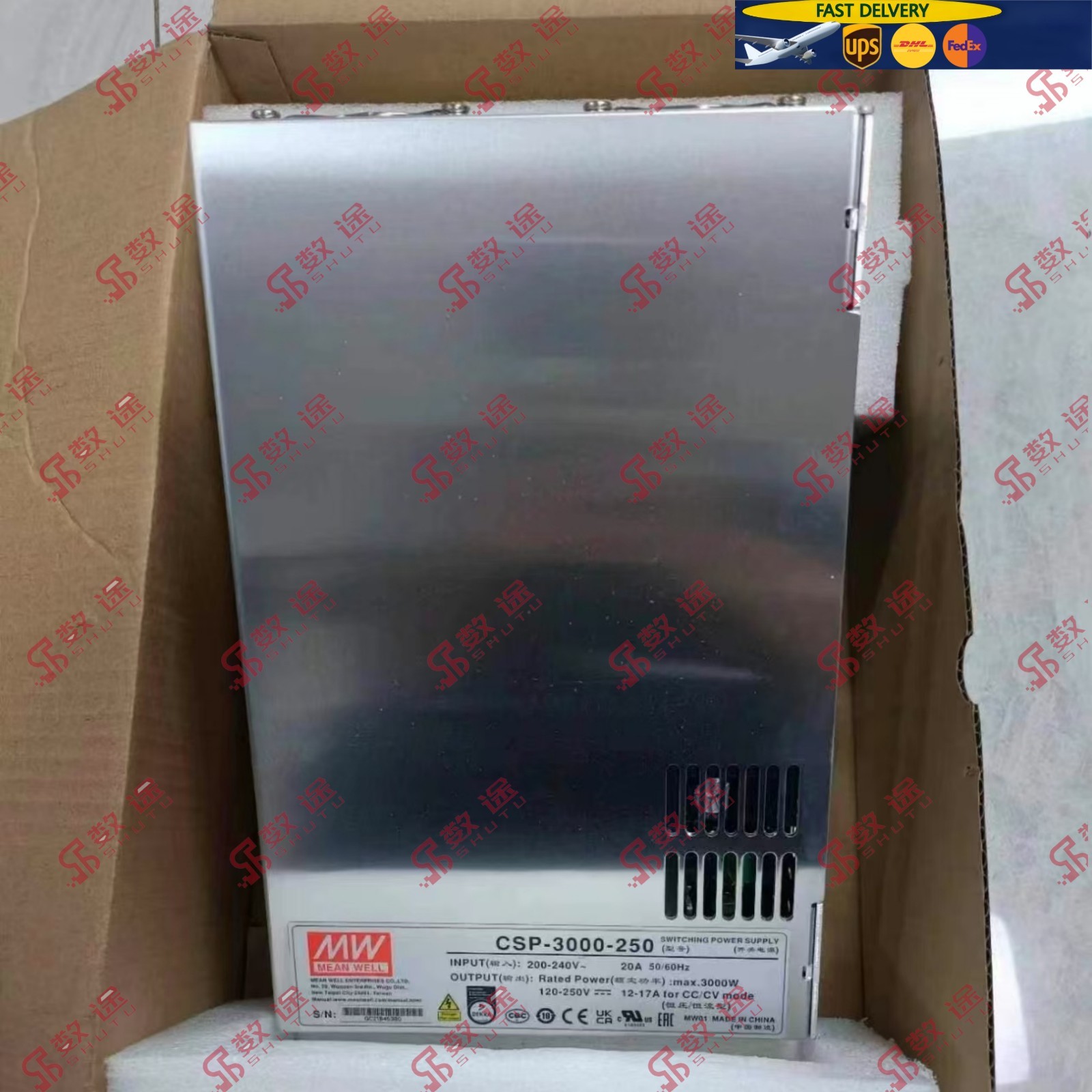 Mean-Well CSP-3000-250 Power Supply#1pcs new by UPS