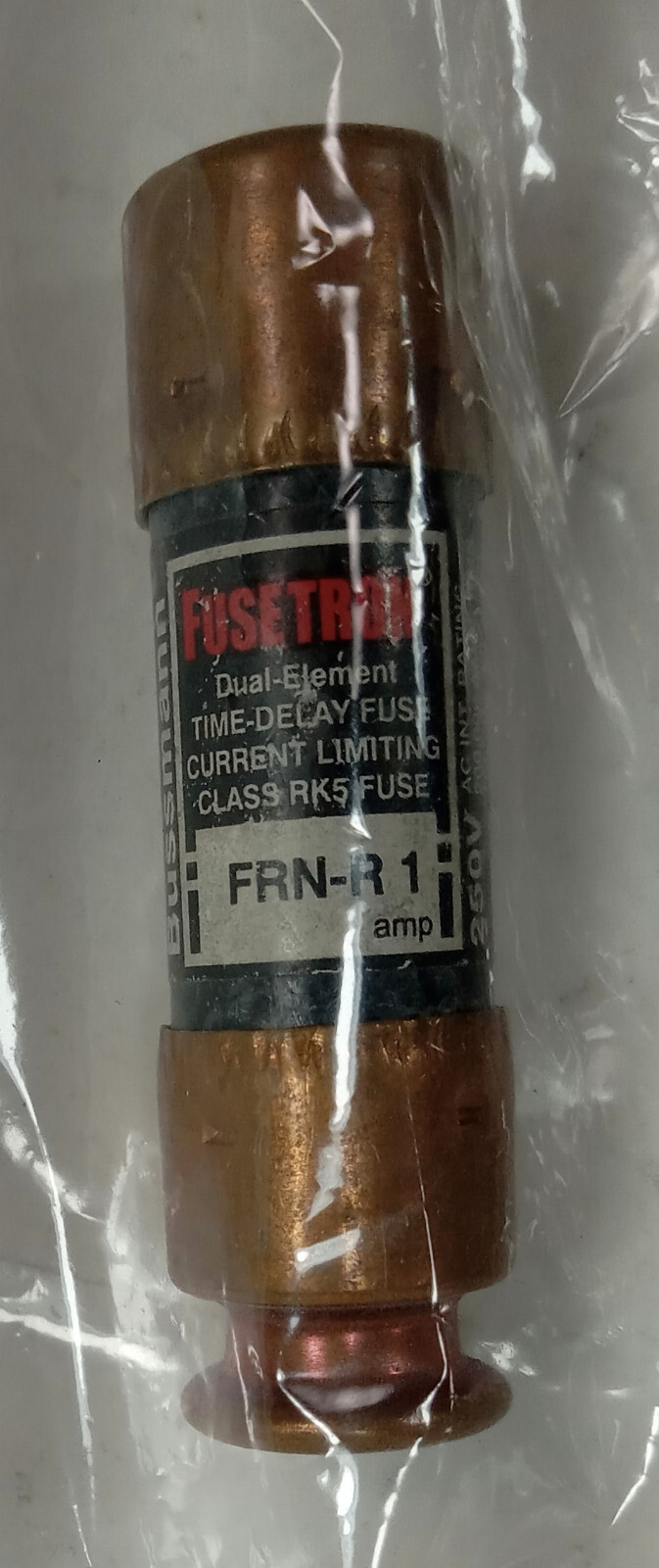 1 NEW FUSETRON FRN-R-1 TIME DELAY FUSE NNB ***MAKE OFFER***
