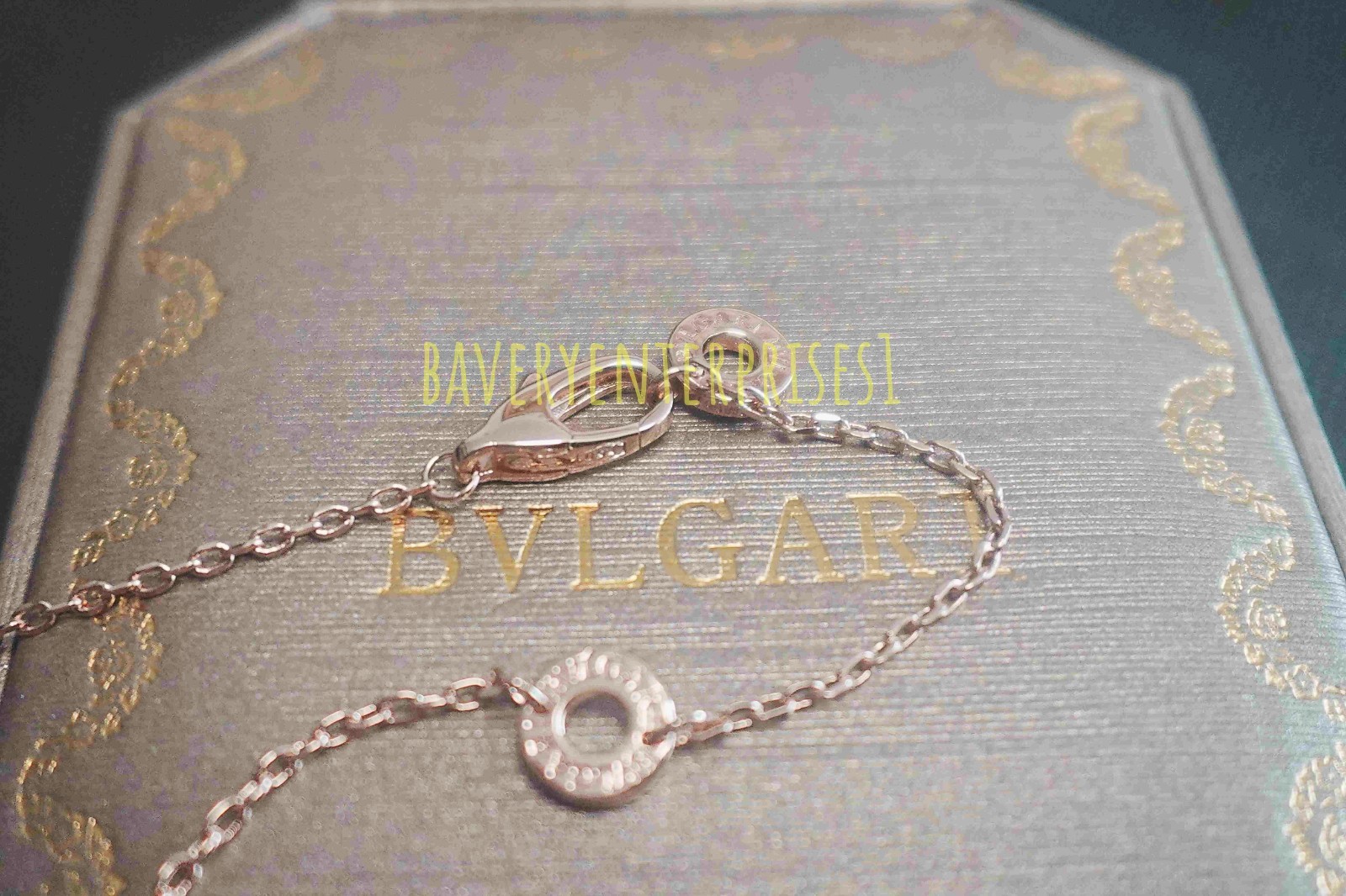 New&BvIgarlDivas DREAM*Necklace 18K*Rose Gold Diamond Necklace