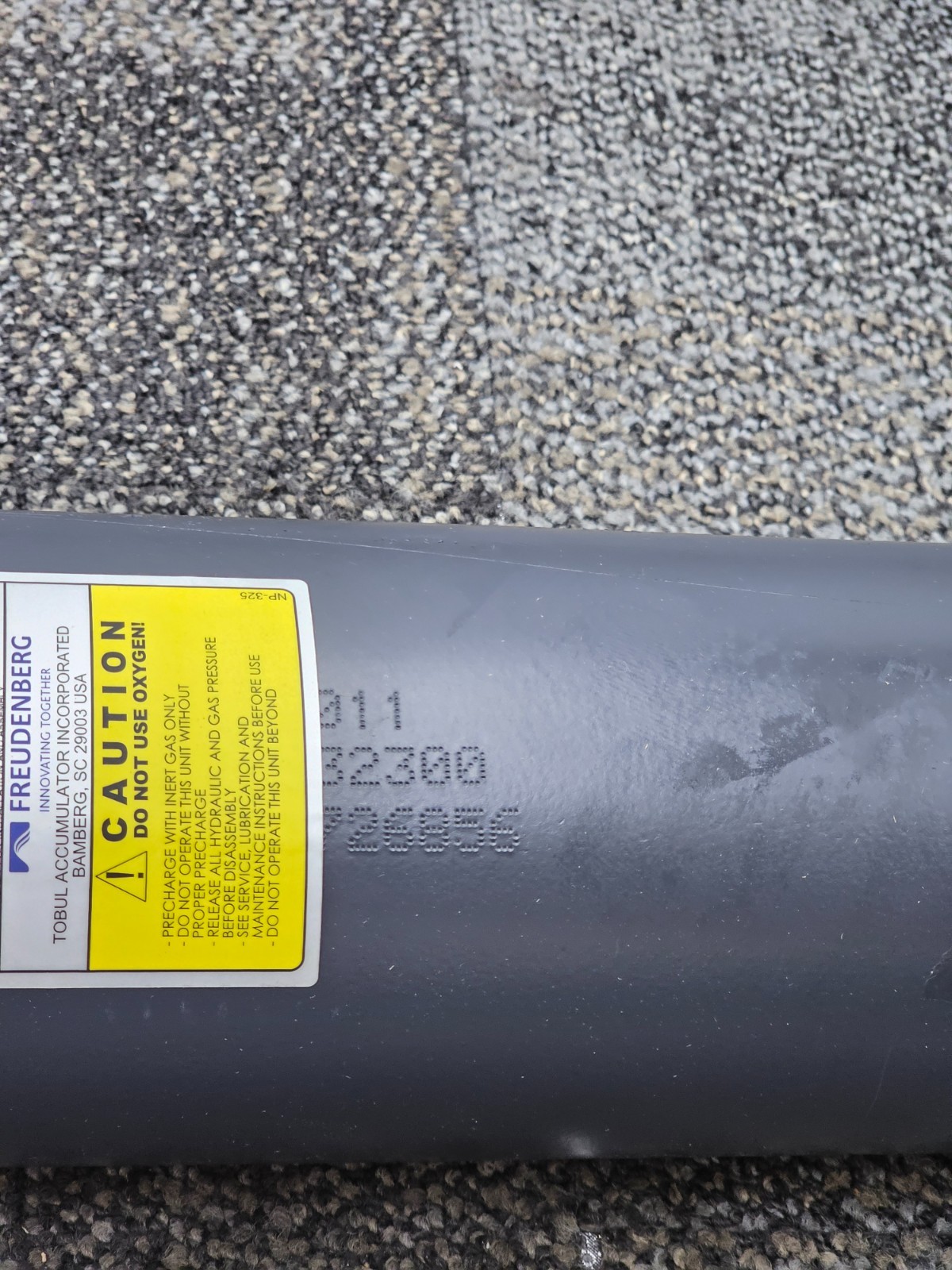 FREUDENBERG 047AT30-4-6215 Hydraulic Accumulator Repairable Piston 3000 PSIG Max