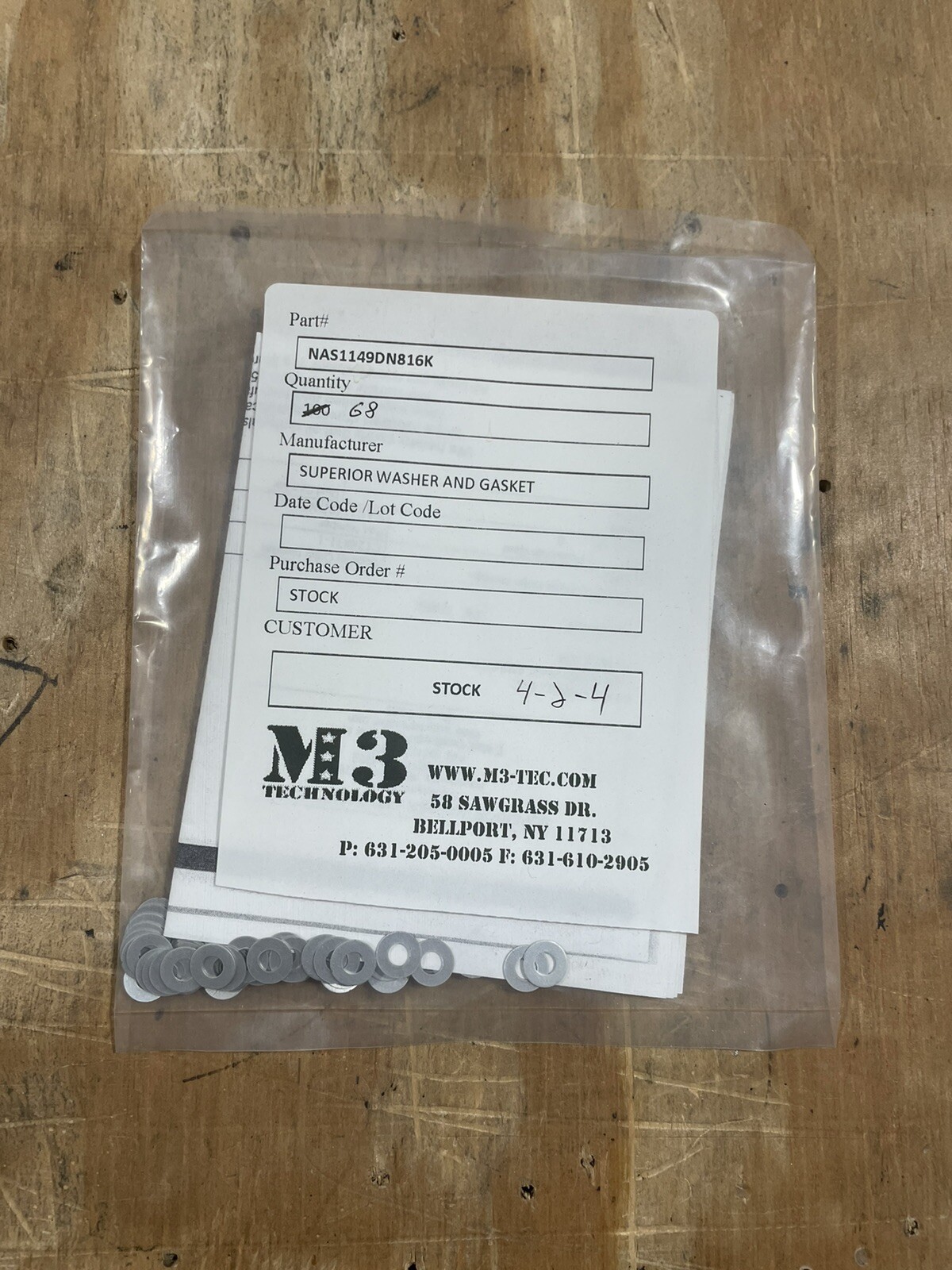 NAS1149E0532R SUPERIOR WASHER AND GASKET WASHER 65PC