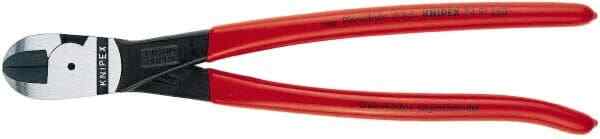 Knipex 7491250 Diagonal Cutter: 10″ Long, 9/64″ Capacity, 1-1/8″ Jaw