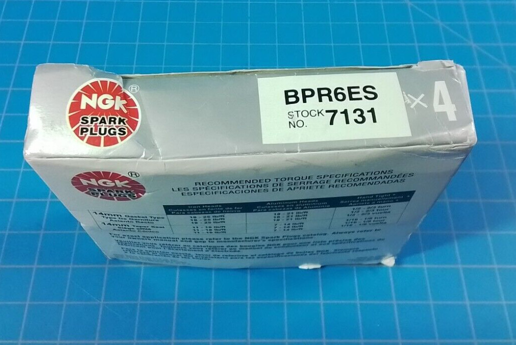 NGK Spark Plug BPR6ES Standard Plug (Box of 4)