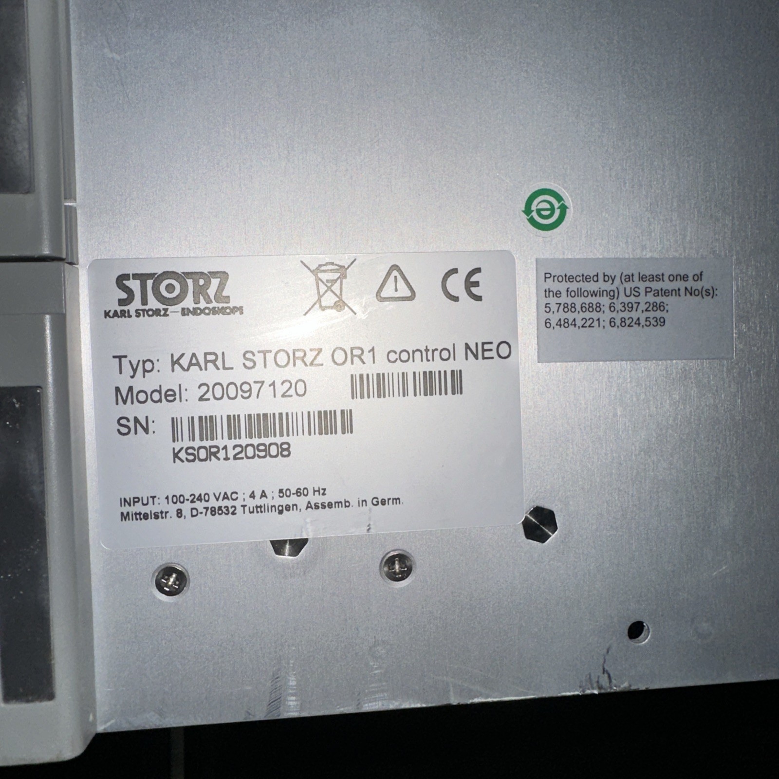 Karl Storz Endoskope 20097120 SCB OR1 Control NEO