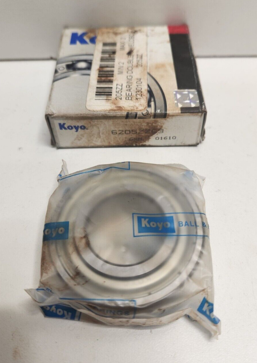 NEW OLD STOCK! KOYO 25MM X 52MM X 15MM BALL BEARING 6205ZZC3