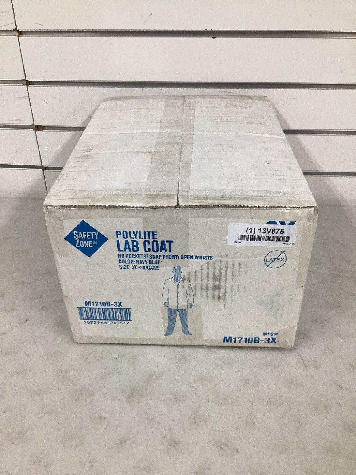 ACTION CHEMICAL Disposable Lab Coat: Polypropylene, Snaps Closure 3XL 30pk