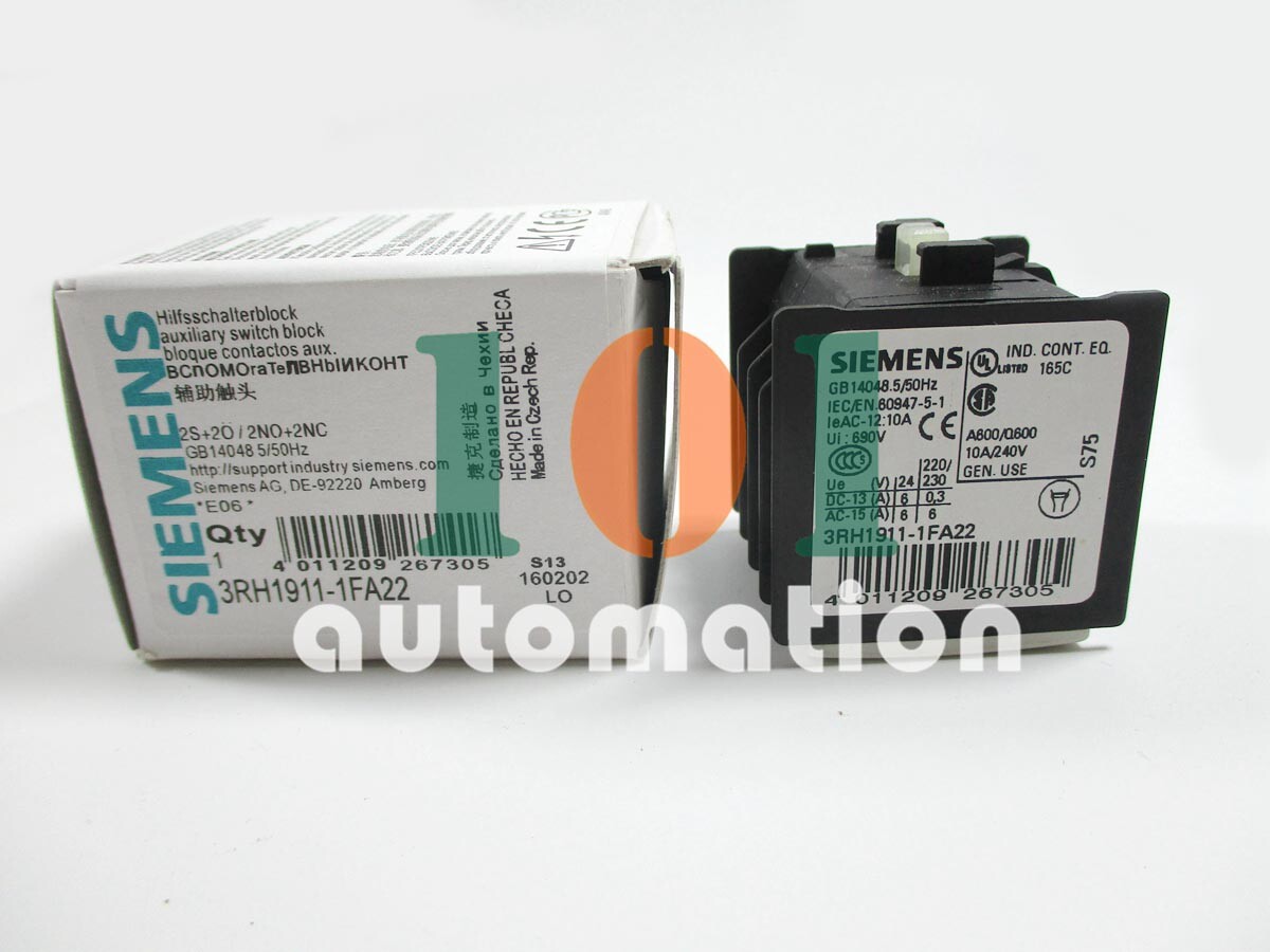 1PCS NEW FOR SIEMENS Auxiliary contact 3RH1911-1FA22