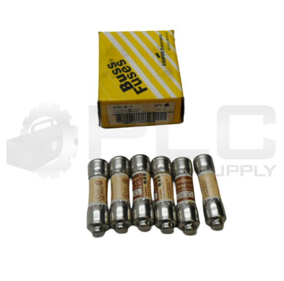 NEW BOX OF 6 BUSSMANN KTK-R-1 LIMITRON FUSE 1A 600VAC