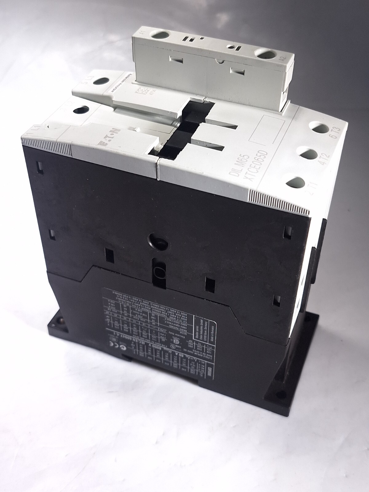 EATON MOELLER XTCE065D00C DILM65 65A 415/480V COIL 3P CONTACTOR 3-1810-037B